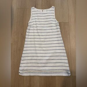 Striped Linen Sleeveless Dress